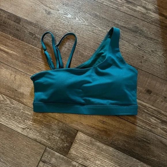 SOLD  Zyia Dark Emerald Vibrations Asym Light n Tight Bra - Picture 3 of 6